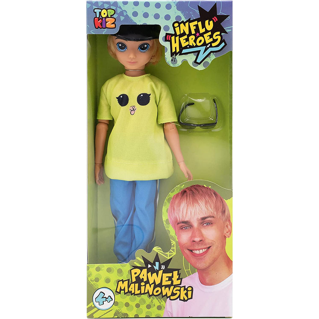 Influ Heroes Pawel Malinowski 30 cm-es baba kiegészítőkkel