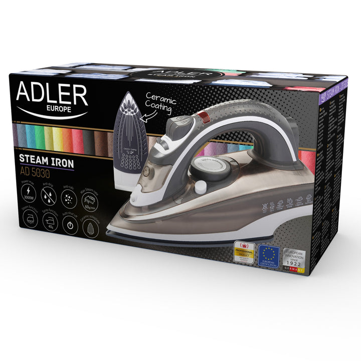 Adler AD 5030 Öntisztító kerámia vasaló 3000 W