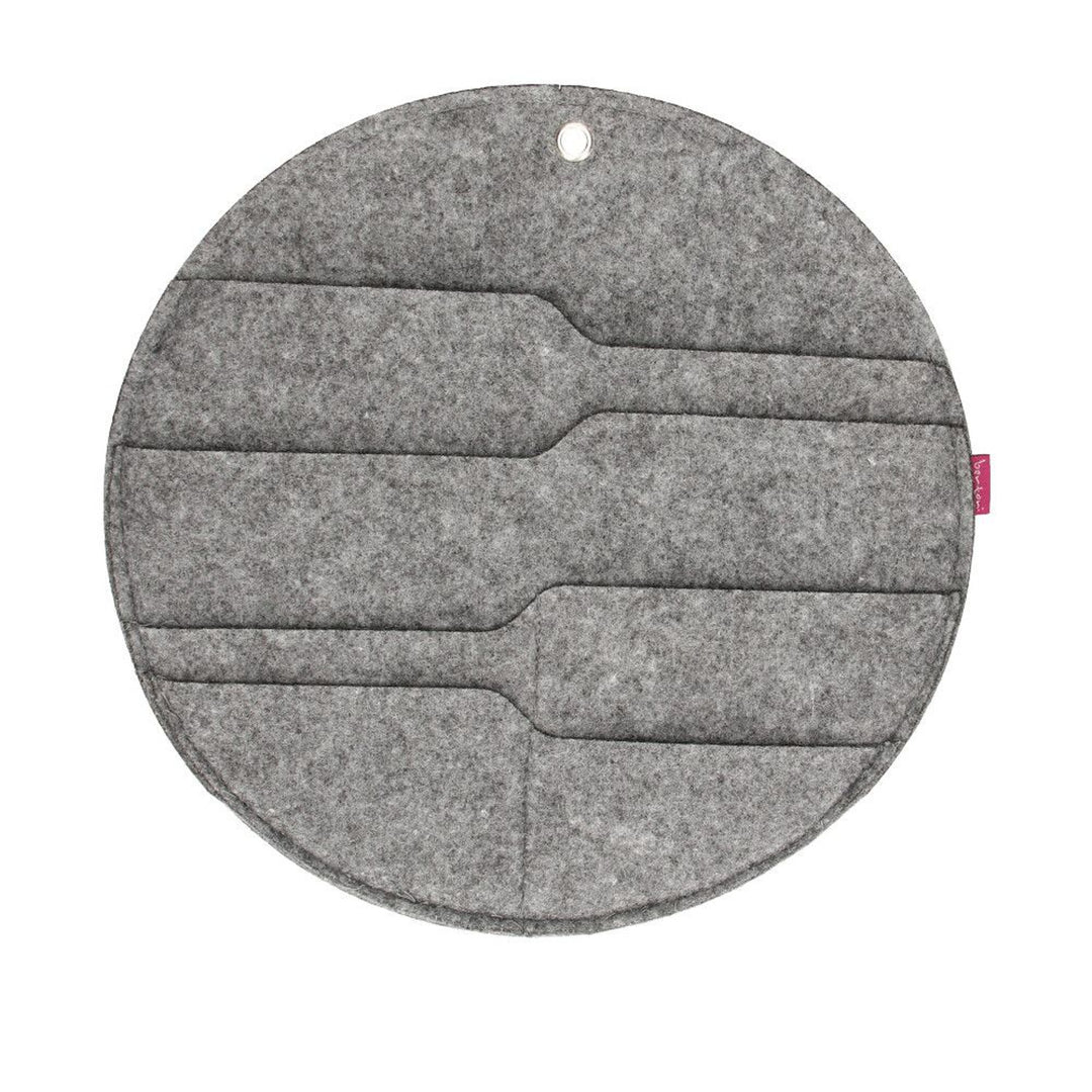 Bertoni filc faliszervező kör L átmérő 35 cm - szürke, 4 zseb