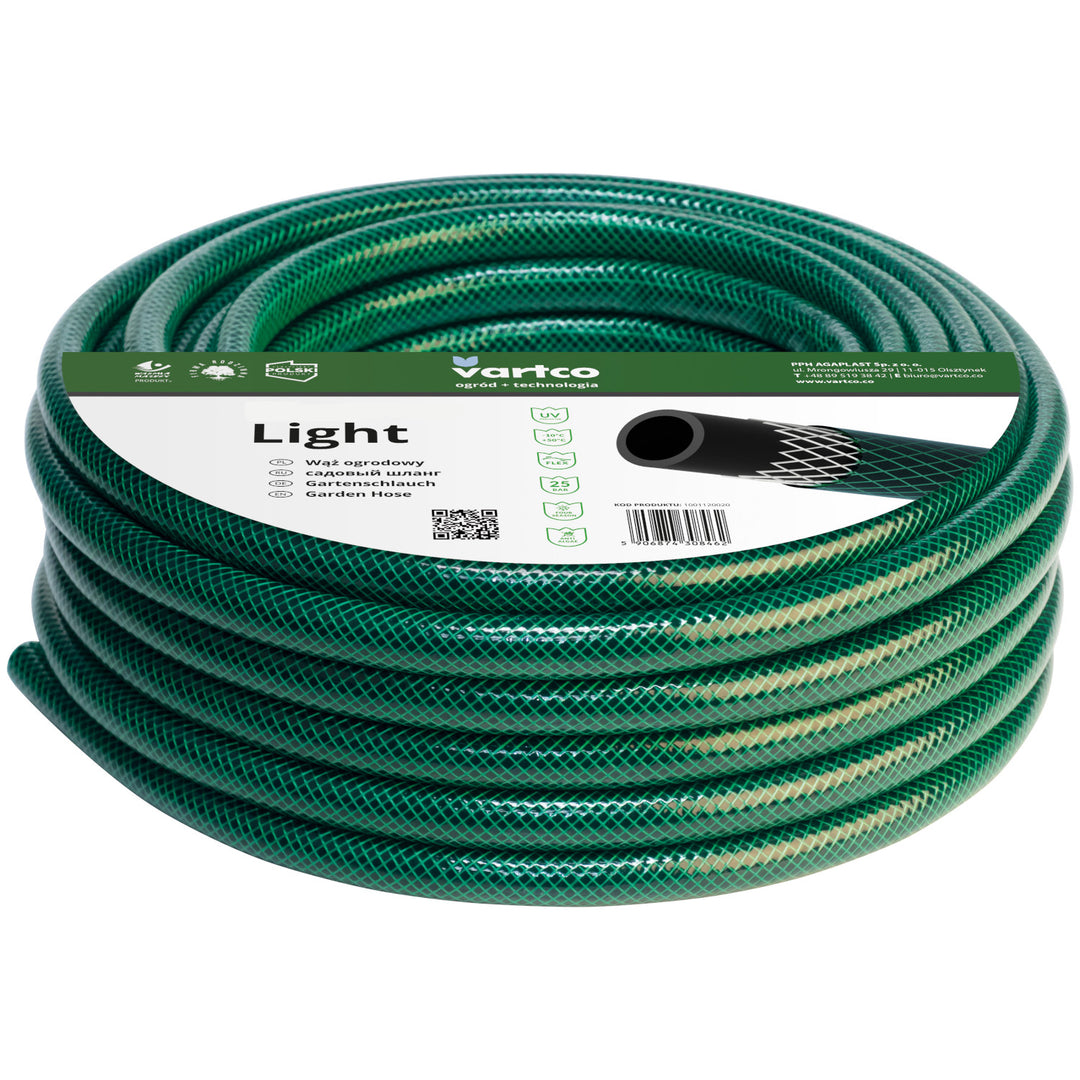 Kerti tömlő 20m 1/2" Vartco Light + szerelvények + öntözőrendszer