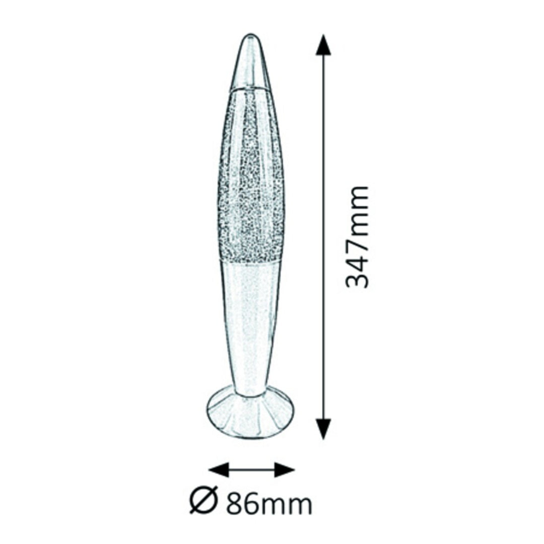 Glitter szivárvány,G45 15W,több színű - dekorációs lámpa