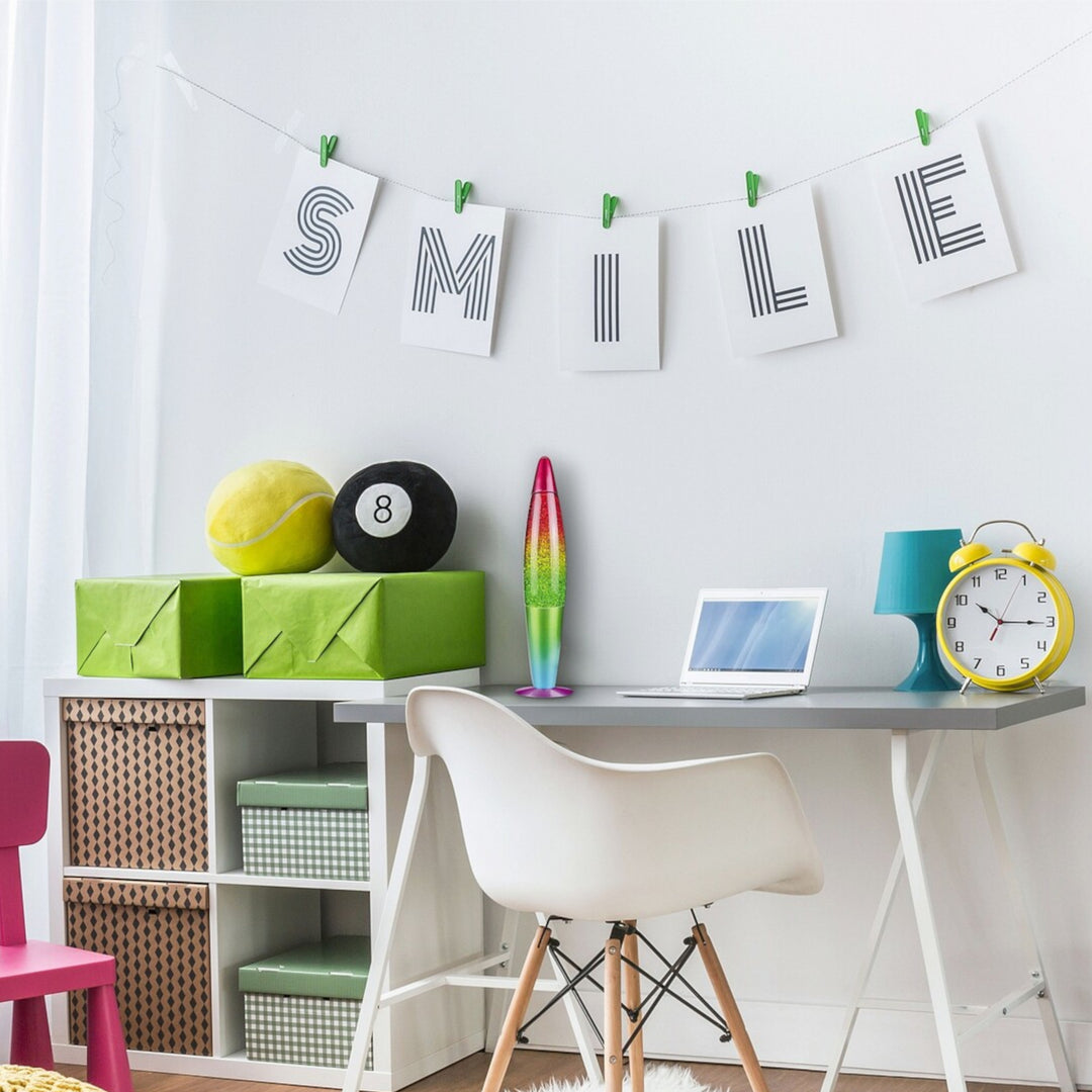 Glitter szivárvány,G45 15W,több színű - dekorációs lámpa