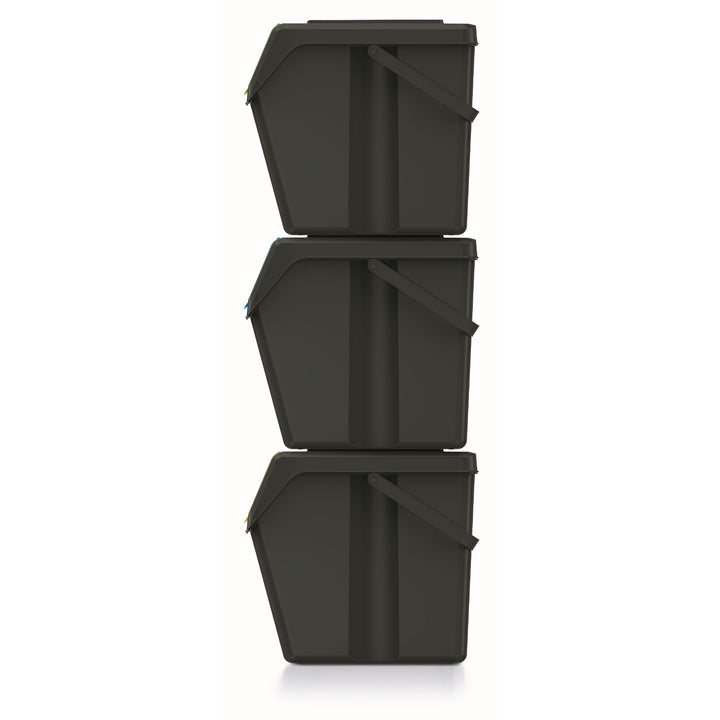 Keden SORTI BOX 3x25l hulladékgyűjtő - fekete újrahasznosítás
