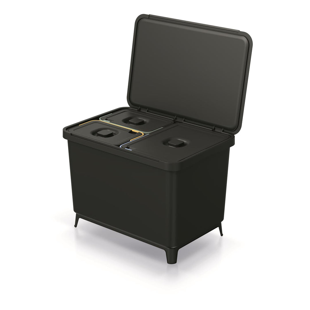 Keden SYSTEMA hulladékgyűjtő 2x10 + 23l - fekete újrahasznosítás