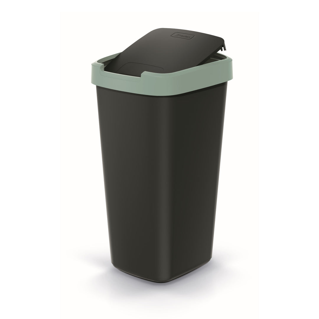 KEDEN COMPACTA Q 25 literes hulladékgyűjtő NSAB25-5575C - fekete, zöld kerettel