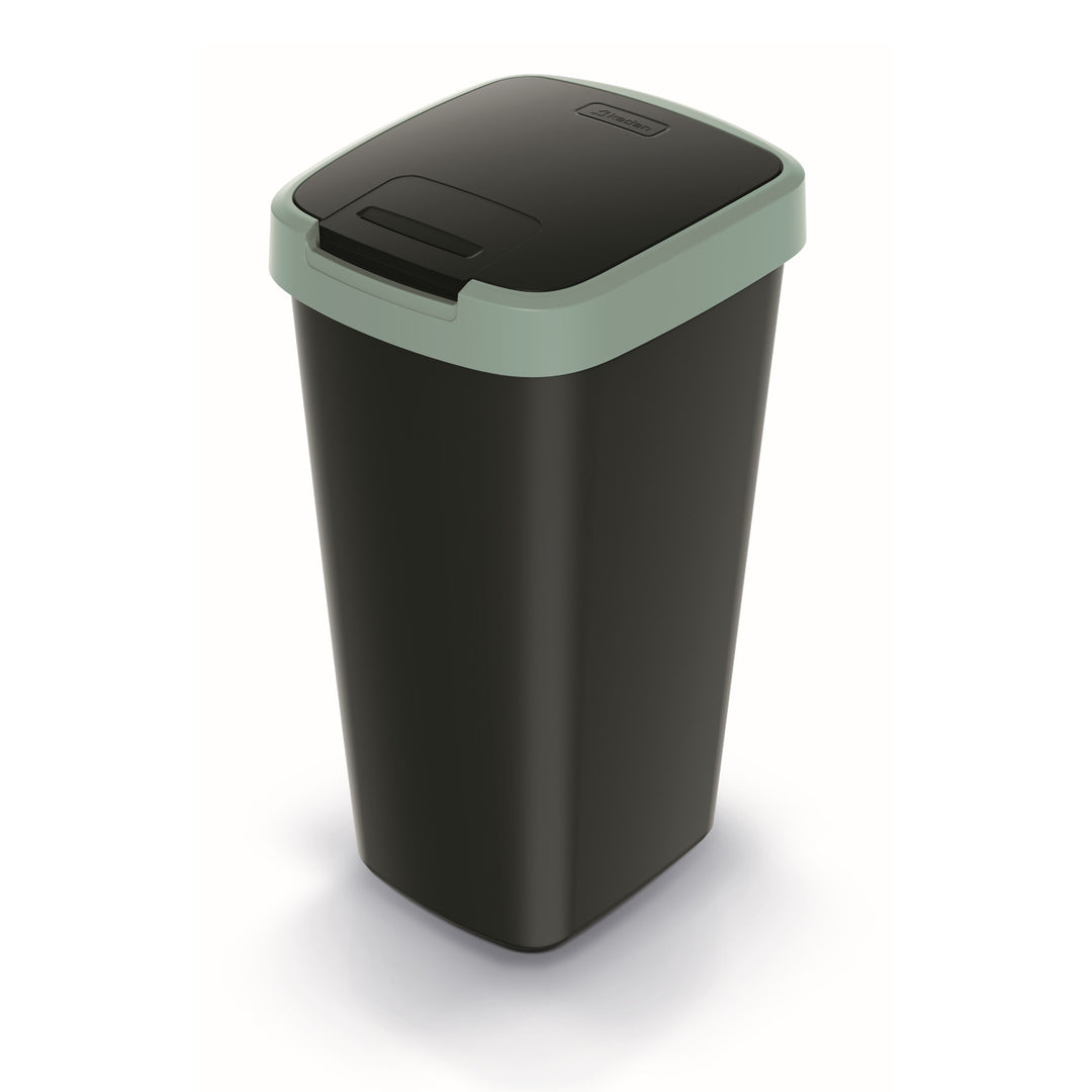 KEDEN COMPACTA Q 25 literes hulladékgyűjtő NSAB25-5575C - fekete, zöld kerettel