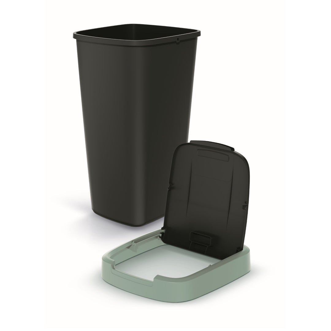 KEDEN COMPACTA Q 25 literes hulladékgyűjtő NSAB25-5575C - fekete, zöld kerettel