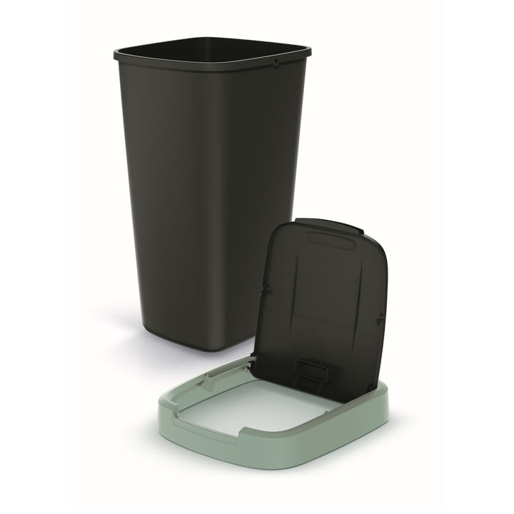 KEDEN COMPACTA Q 25 literes hulladékgyűjtő NSAB25-5575C - fekete, zöld kerettel