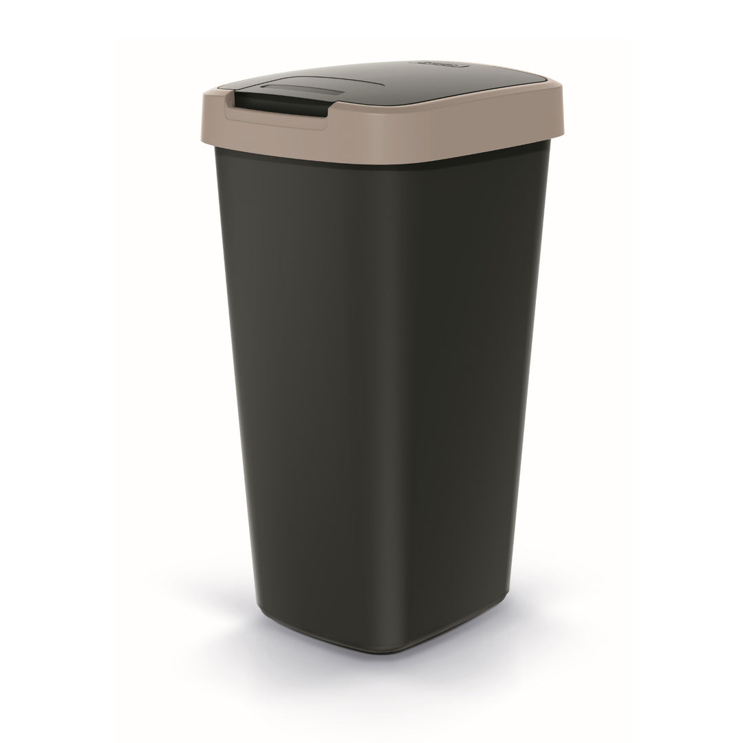 KEDEN COMPACTA Q 25 literes hulladékgyűjtő NSAB25-WG5C - fekete, világosbarna kerettel