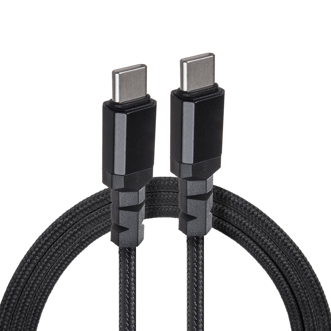 Kábel 2 x USB-C 15W Maclean, támogatja QC 3.0, adatátvitel, 3A, , fekete, hossza 1m, MCE493