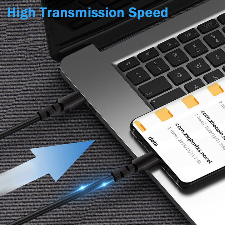 Kábel 2 x USB-C 15W Maclean, támogatja QC 3.0, adatátvitel, 3A, , fekete, hossza 1m, MCE493