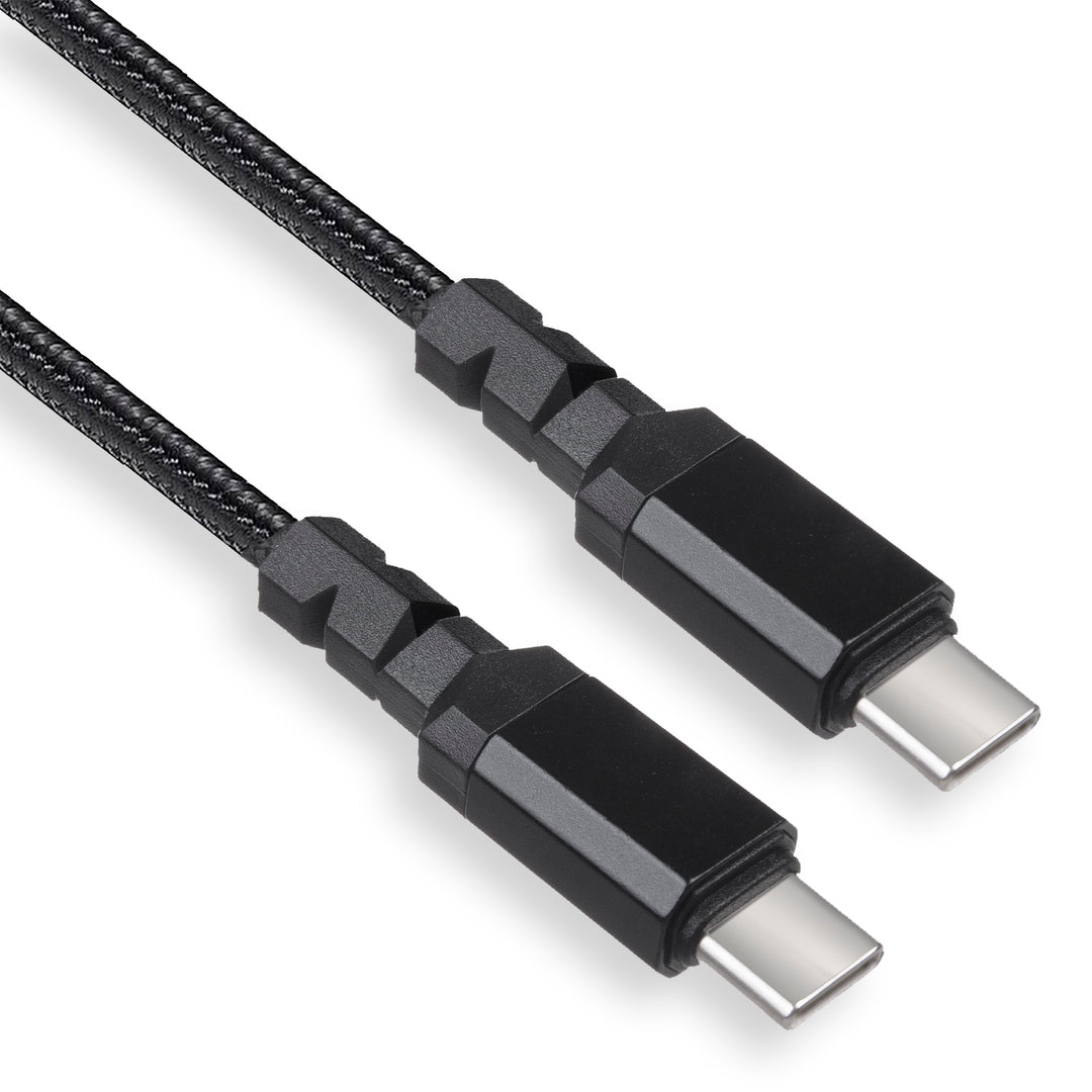 Kábel 2 x USB-C 15W Maclean, támogatja QC 3.0, adatátvitel, 3A, , fekete, hossza 1m, MCE493