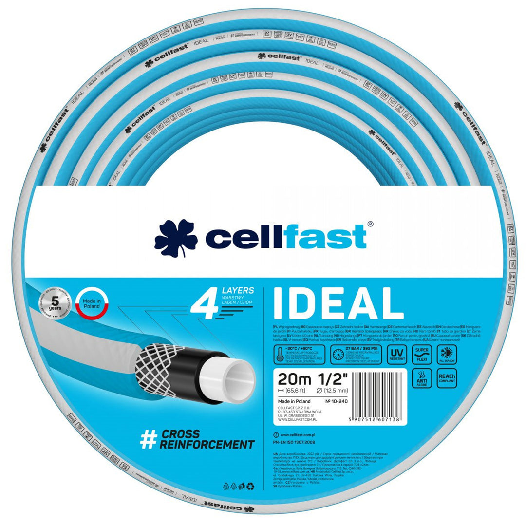 CELLFAST IDEAL kerti tömlő 10-240 1/2" 20m 4 rétegű