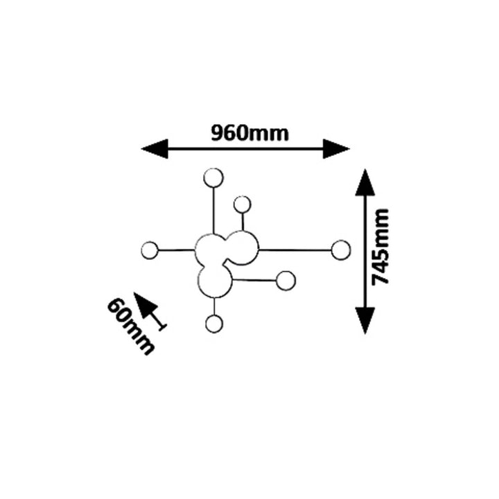 Rabalux fali lámpa, fali lámpa, LED, 21W, fekete, Amadeo