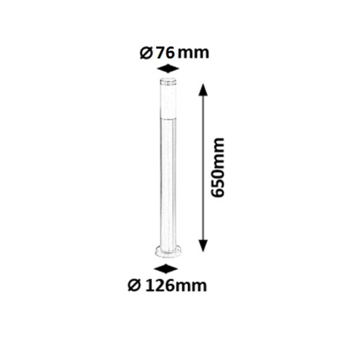 Rabalux 8264 inox fáklyás fém álló kerti lámpa