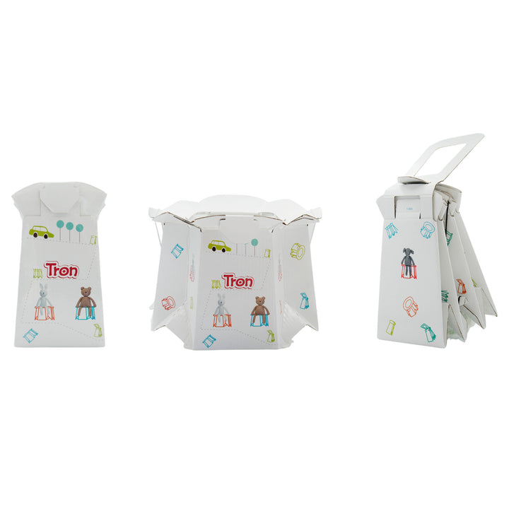 Egyszer használatos gyermek bilire Tron, fehér, 30 kg-ig, 10 darabos készlet
