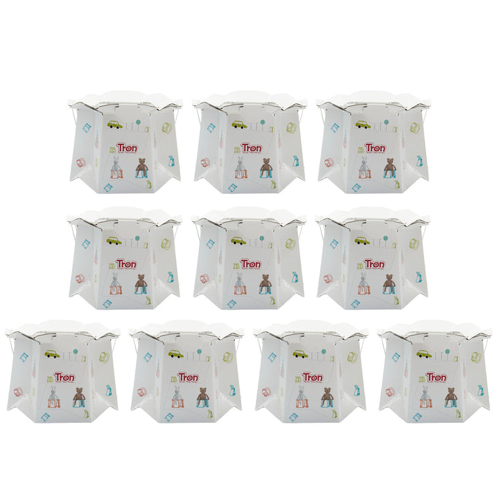 Egyszer használatos gyermek bilire Tron, fehér, 30 kg-ig, 10 darabos készlet