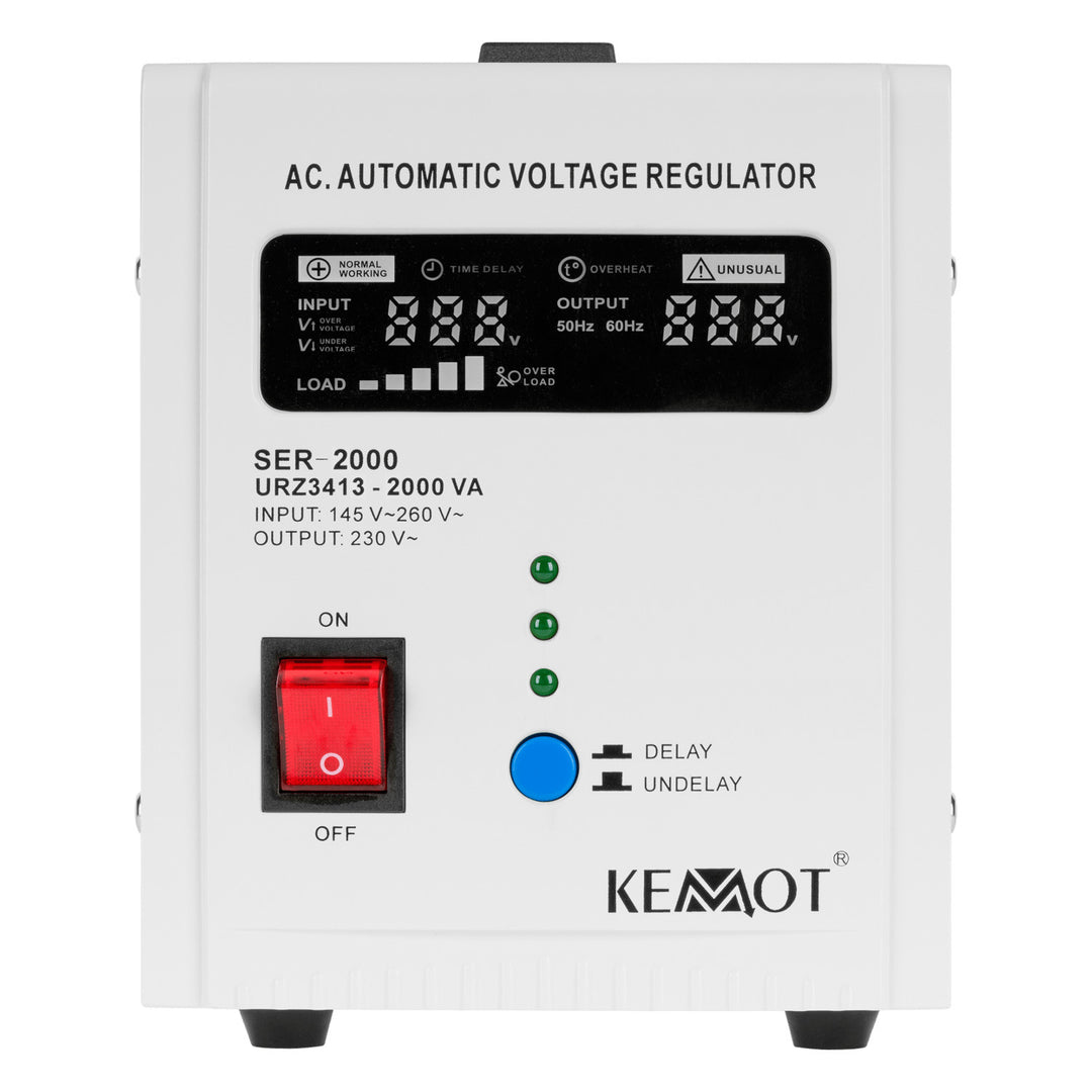Automatikus feszültségstabilizátor 230 V KEMOT SER-2000