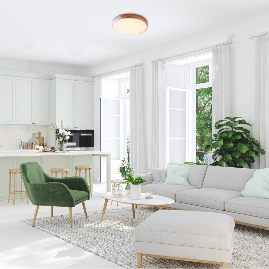 Rabalux Maple 3527 mennyezeti lámpa fehér matt 24W fém és fa