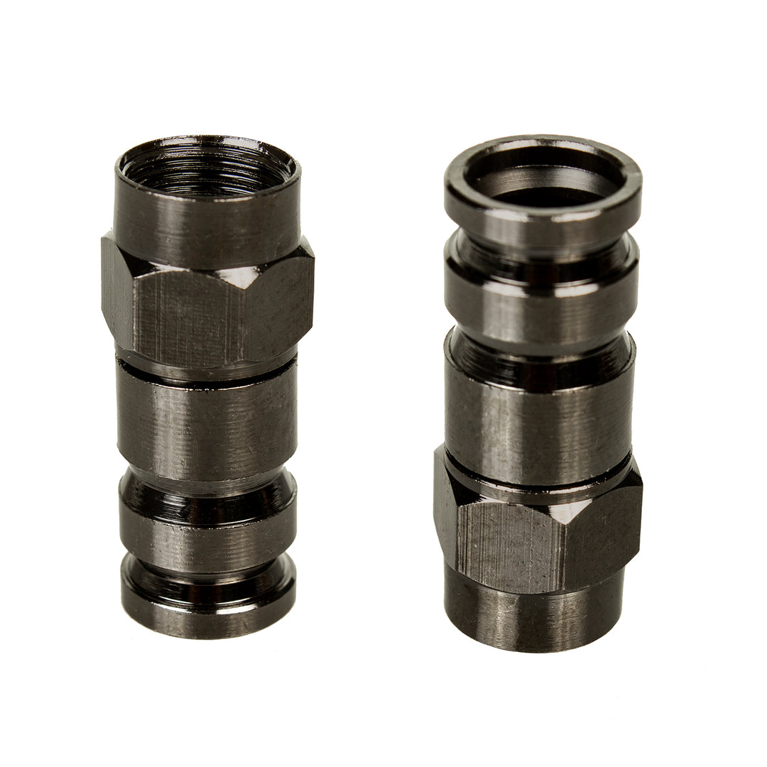 Maclean, F kompressziós csatlakozó, RG-6, professzionális, nikkel, fekete, MCTV-916, 10 darab