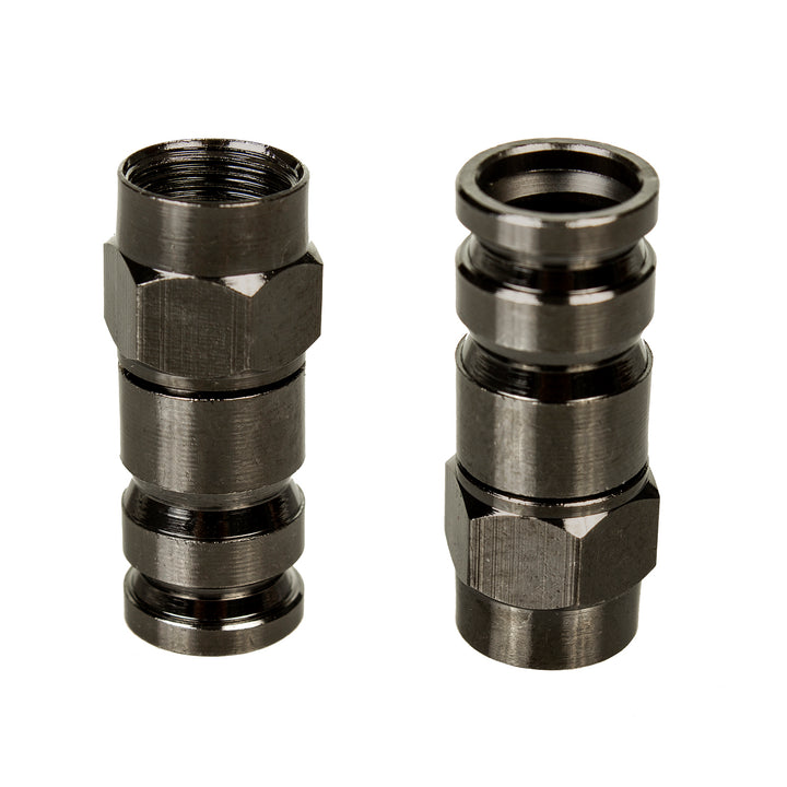 Maclean, F kompressziós csatlakozó, RG-6, professzionális, nikkel, fekete, MCTV-916, 10 darab