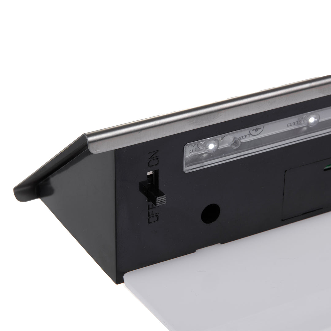 Napelemes LED lámpa Maclean házszámmal, IP44, 1W, 60lm, 6000K, 600 mAh újratölthető akkumulátor, 2,5V DC 70mA, MCE423