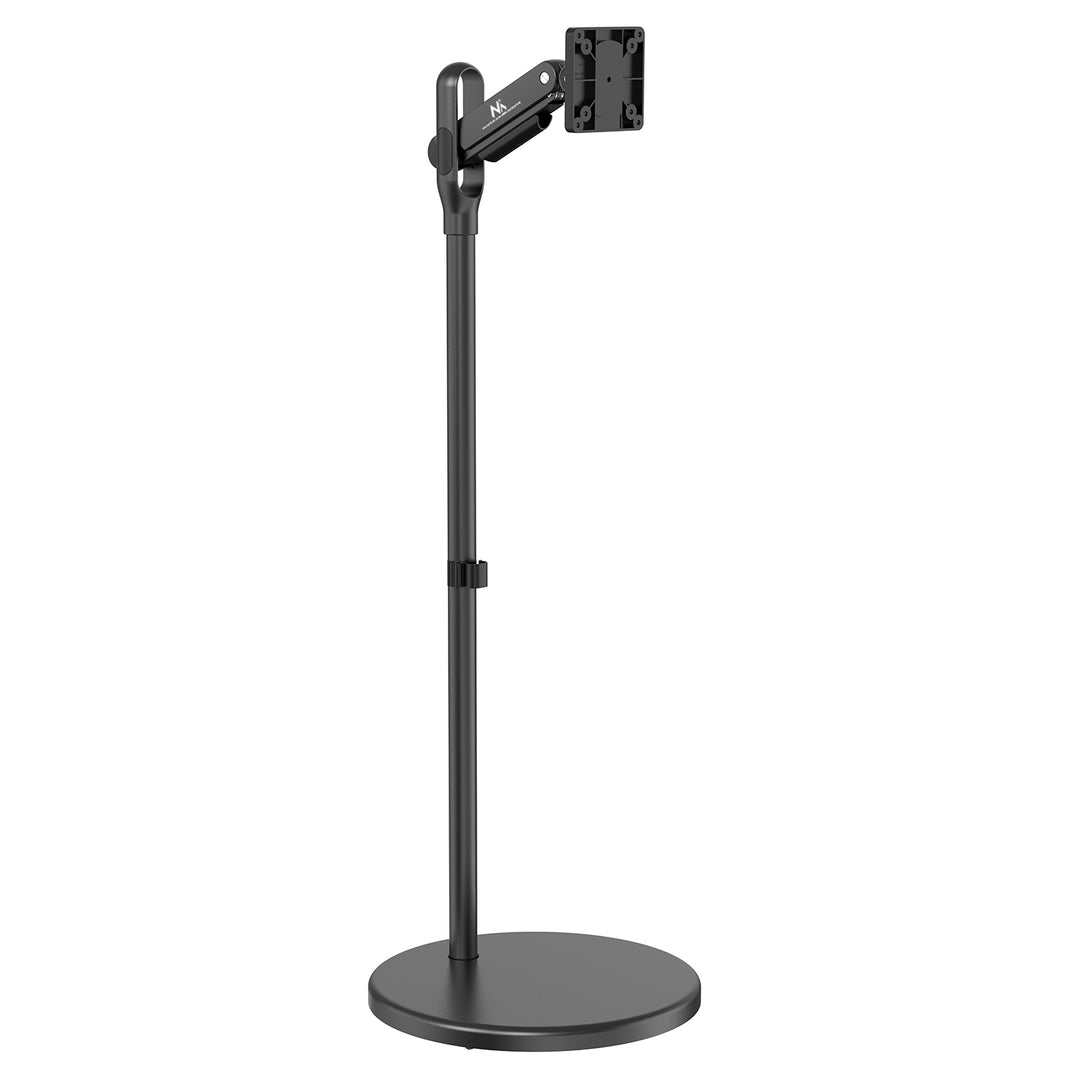 Maclean mobil monitor/TV padlóállvány, gázrugós, 17"-35", 2-10kg, fekete, MC-970B