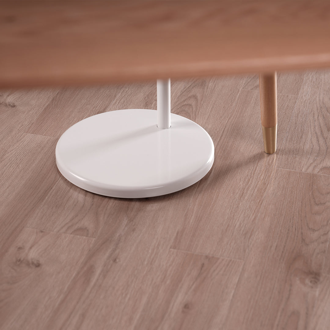 Maclean mobil monitor/TV padlóállvány, gázrugós, 17"-35", 2-10kg, fehér, MC-970W