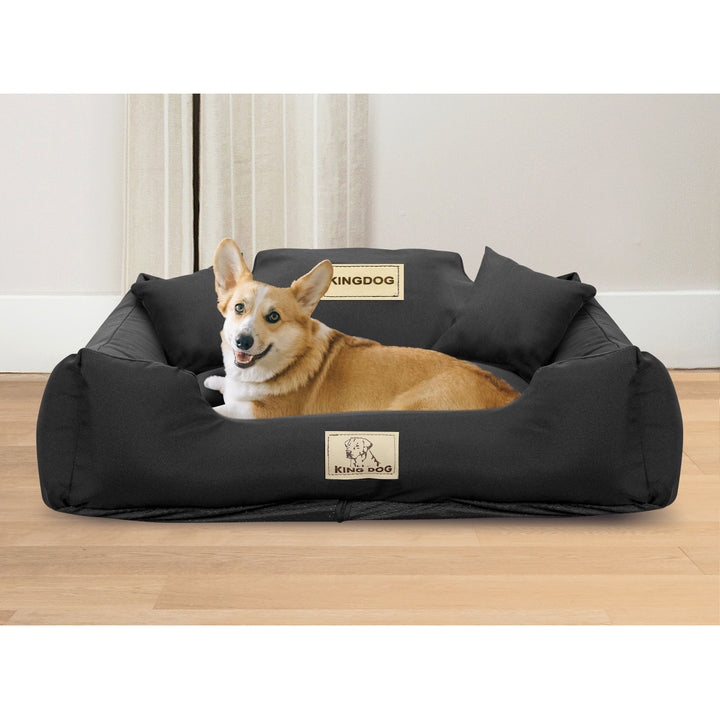 KINGDOG KINMIC100/75CZA kutyaágy 100x75 cm fekete