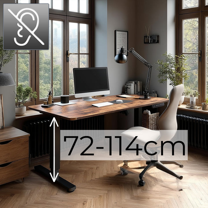 Ergo Office íróasztal elektromos magasságállítással ülő és álló munkavégzéshez
