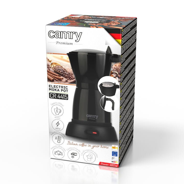 Moka Camry CR 4415B 300ml elektromos kávéfőző 6 csésze eszpresszóhoz