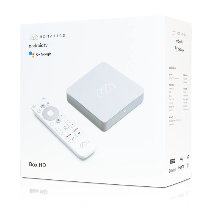 Odtwarzacz multimedialny Homatics, Android TV 11, 32GB, 1,5GB RAM, Box HD, 1,5GB RAM, Box HD