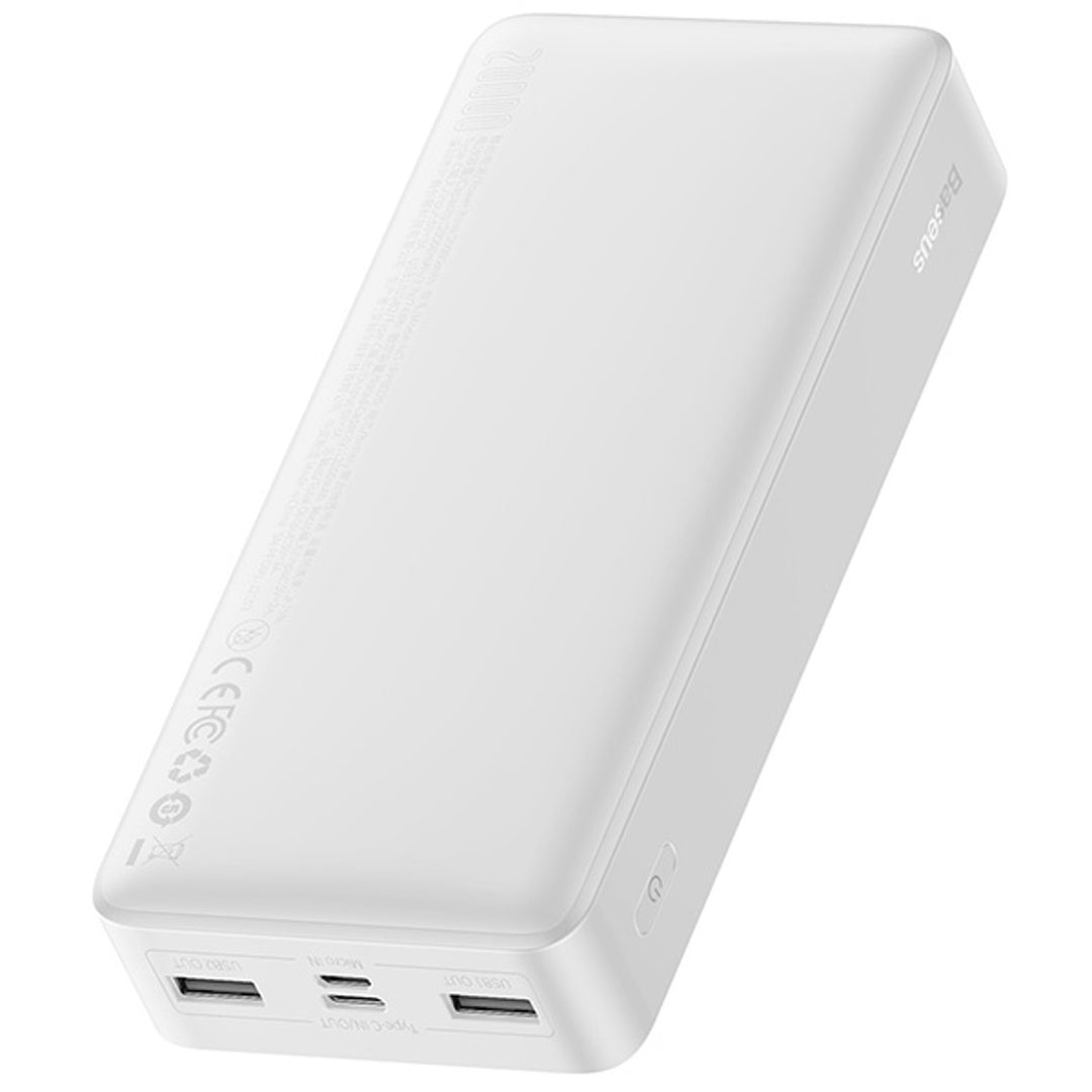 BASEUS Power Bank Bipow 20000mAh, 2xUSB, USB-C, 15W (PPDML-J02) fehér