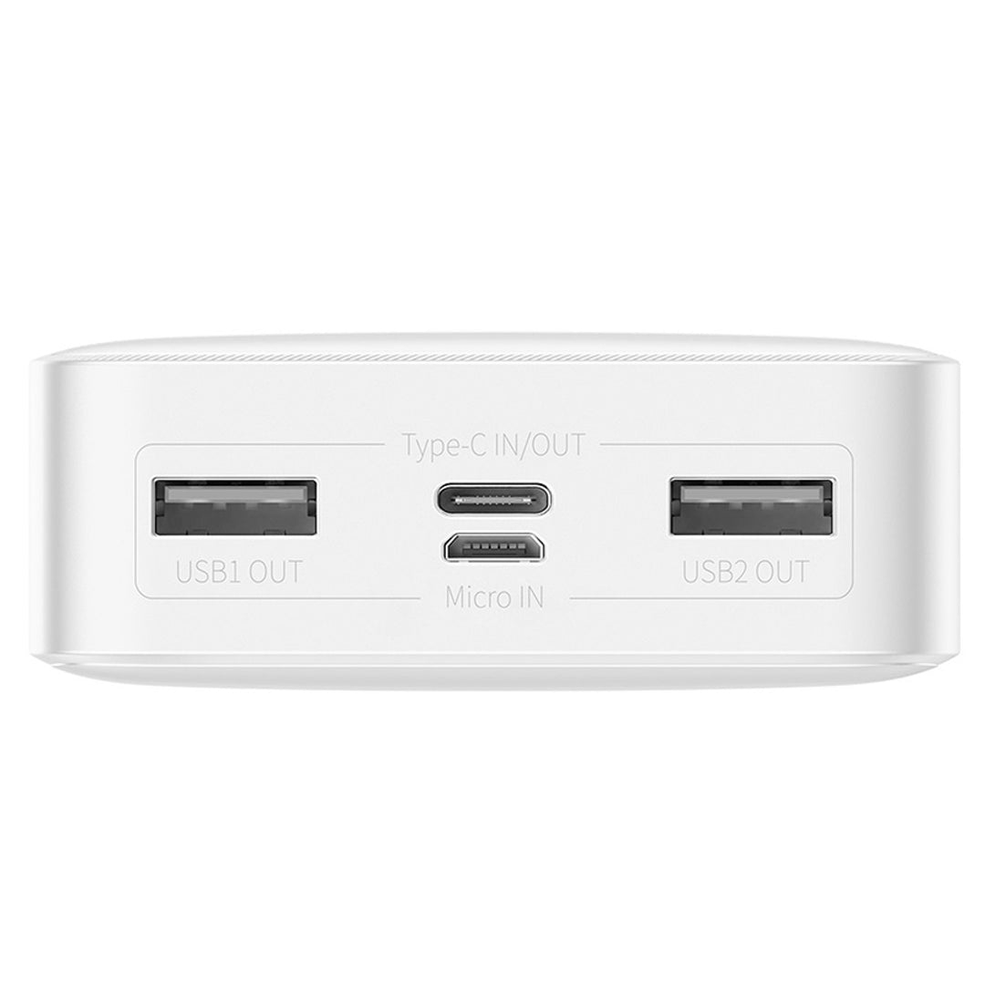 BASEUS Power Bank Bipow 20000mAh, 2xUSB, USB-C, 15W (PPDML-J02) fehér