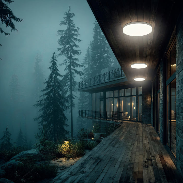 Maclean mennyezeti LED érzékelős lámpa, mikrohullámú érzékelő 5.8GHz, 4000K, 12W, 950lm, IP44, MCE347