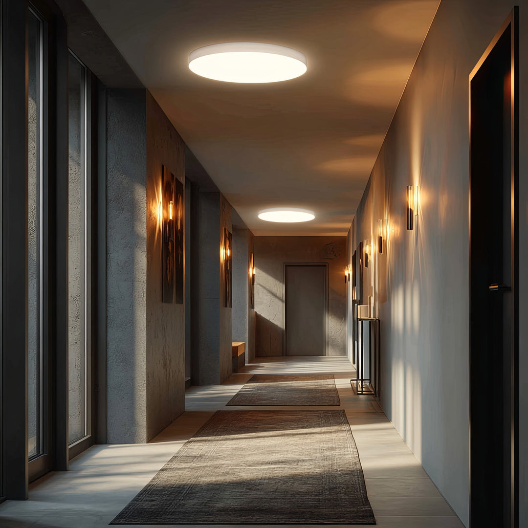 Maclean mennyezeti LED érzékelős lámpa, mikrohullámú érzékelő 5.8GHz, 4000K, 12W, 950lm, IP44, MCE347