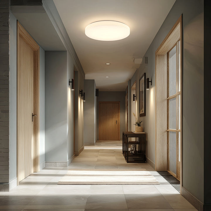 Maclean mennyezeti LED érzékelős lámpa, mikrohullámú érzékelő 5.8GHz, 4000K, 12W, 950lm, IP44, MCE347