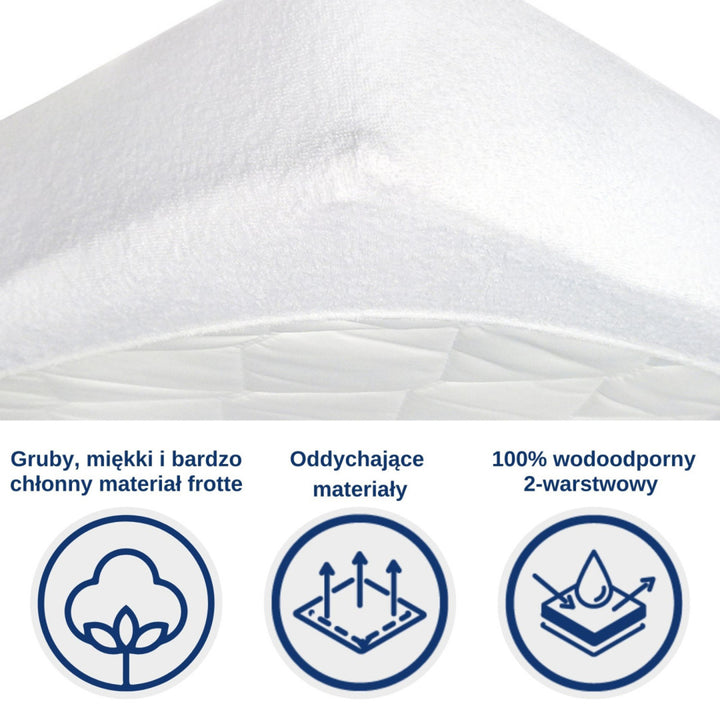 Snibbs vízálló lepedő, fehér, 70x140 cm, T-SNI-10024