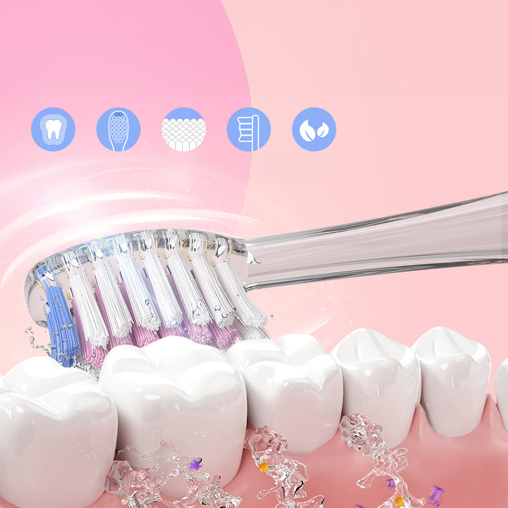 SEAGO gyermek szonikus fogkefe, rózsaszín, 1xAA 1,5V (nem tartozék), 3 hegy, SG-977 Pink