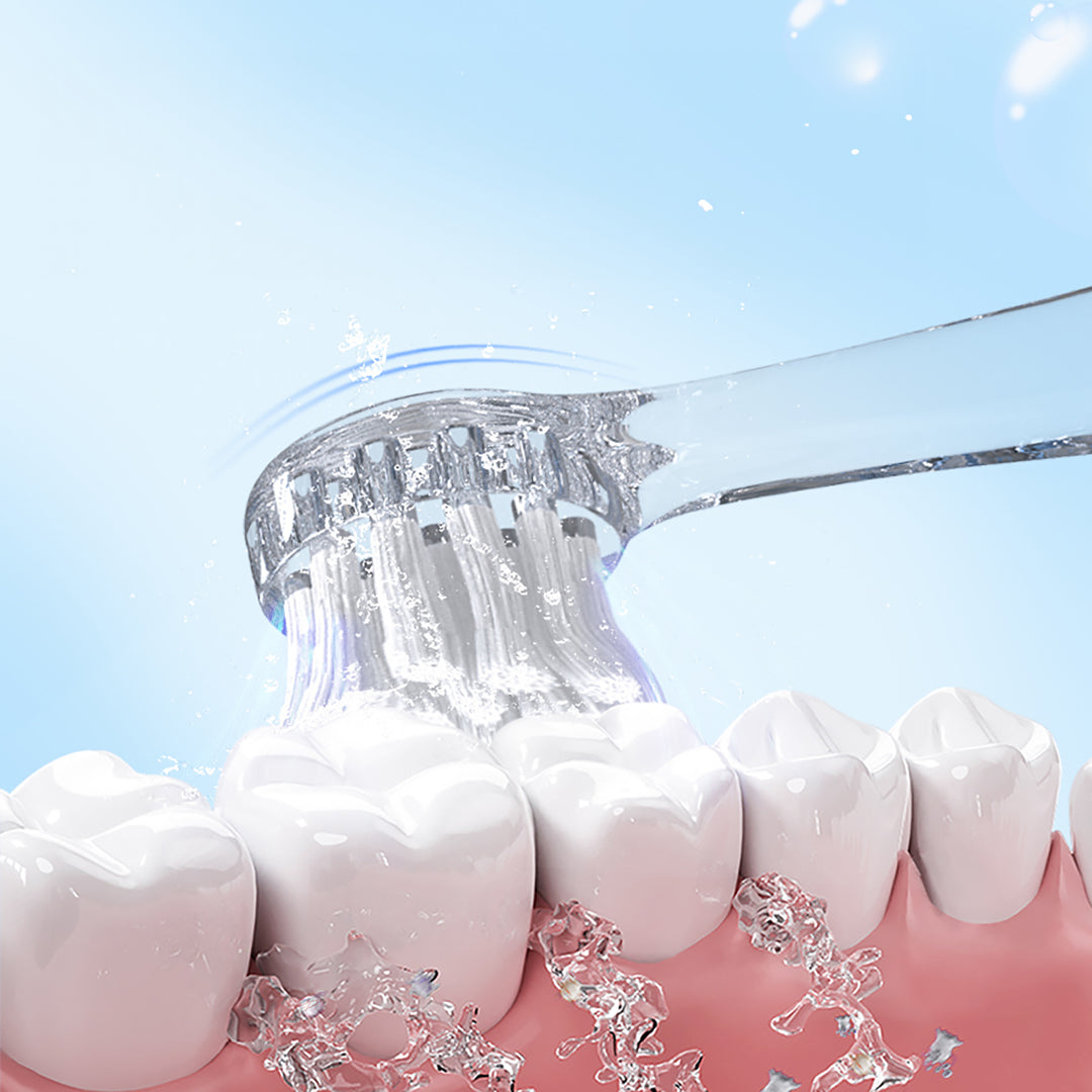 SEAGO gyermek szonikus fogkefe, rózsaszín, 1xAA 1,5V (nem tartozék), 4 fogkefehegy, SG-902 rózsaszín