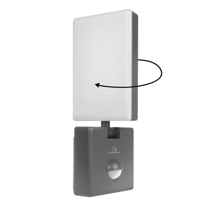Maclean szürke 10W IP65 800lm 4000K LED lámpa mozgásérzékelővel