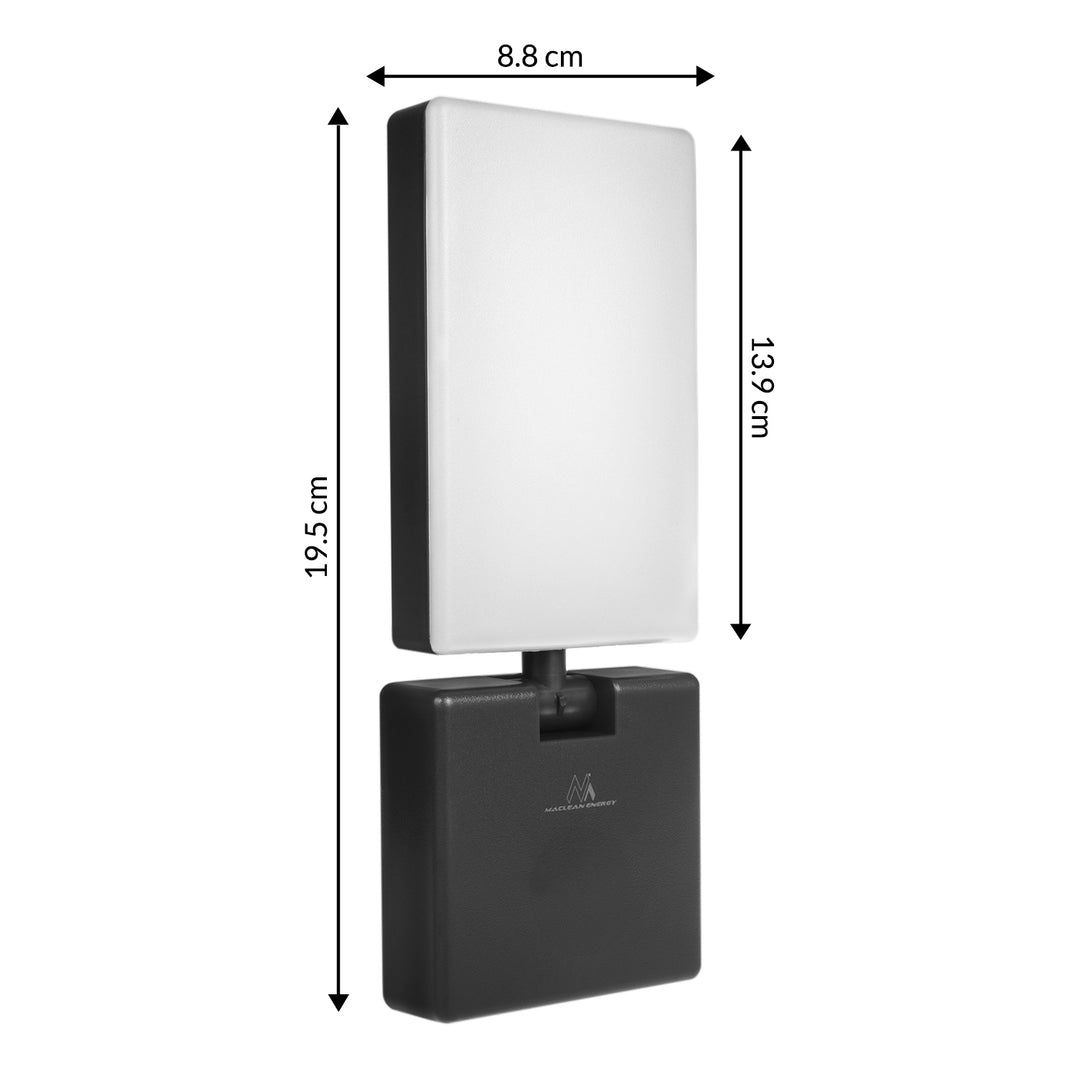 Lámpa LED Maclean MCE514 B czarna 10W 700lm IP65 4000K