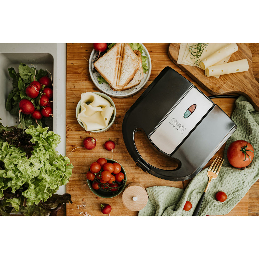 Camry multifunkciós kenyérpirító, kenyérpirító, grillsütő, diópirító, 1000W,