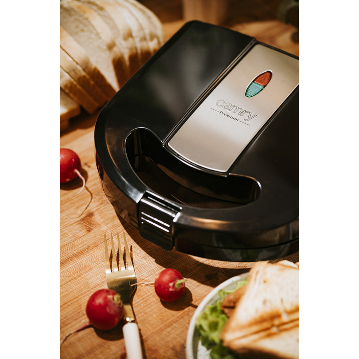 Camry multifunkciós kenyérpirító, kenyérpirító, grillsütő, diópirító, 1000W,