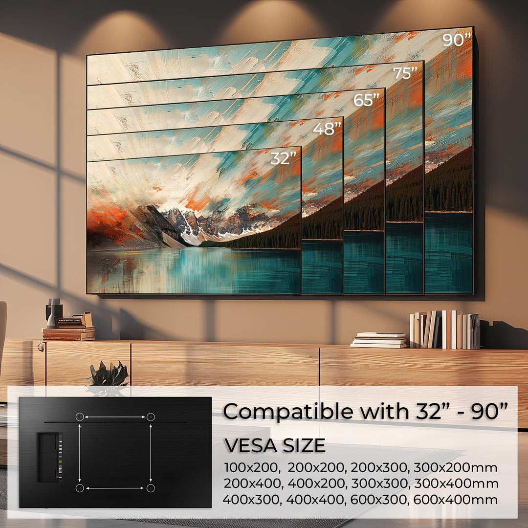 Maclean TV tartó, max VESA 600x400, 32-90", 80kg, dőlésszög állítás +15°~-15°, MC-421