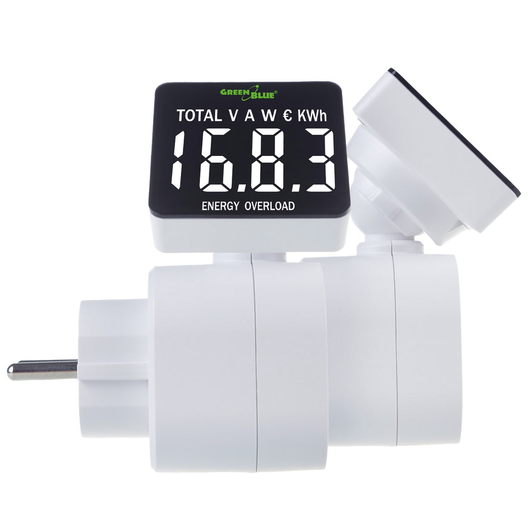 Energiamérő wattmérő 16A max 3680W memória biztonsági mentés