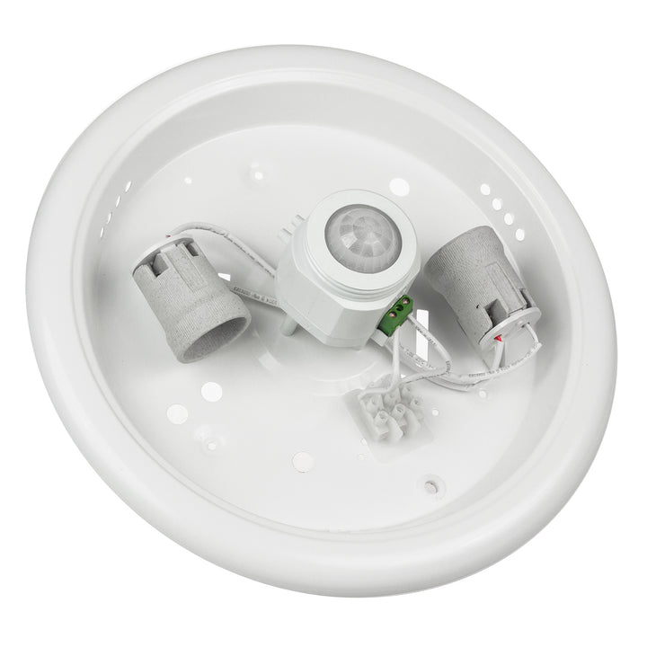 Plafond PIR érzékelővel Maclean, mennyezet, LED fényforrással, 2x max. 40W, E27, 220-240V~ 50/60Hz, MCE324 + 2xMCE268