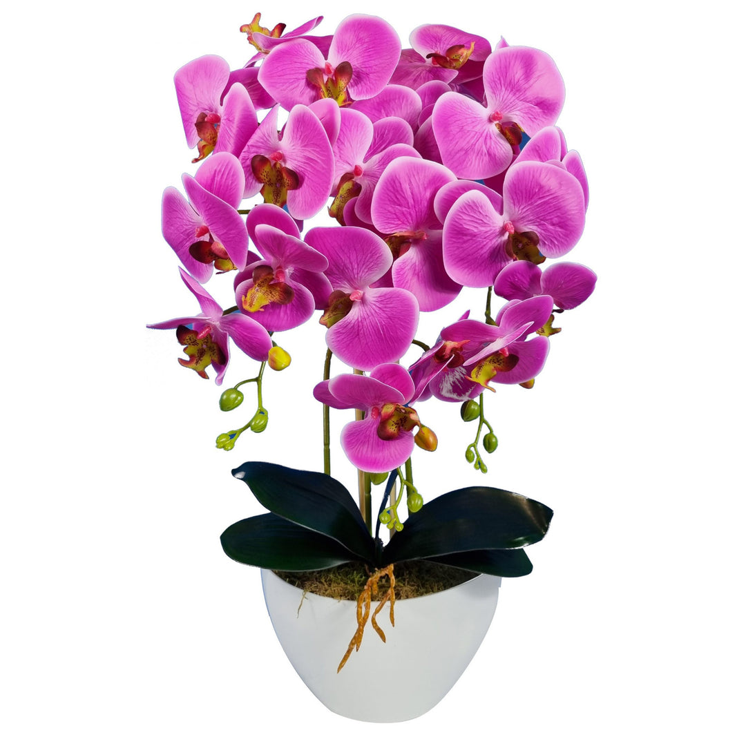 Damich műorchidea, rózsaszín, gumiból, 3pgoc