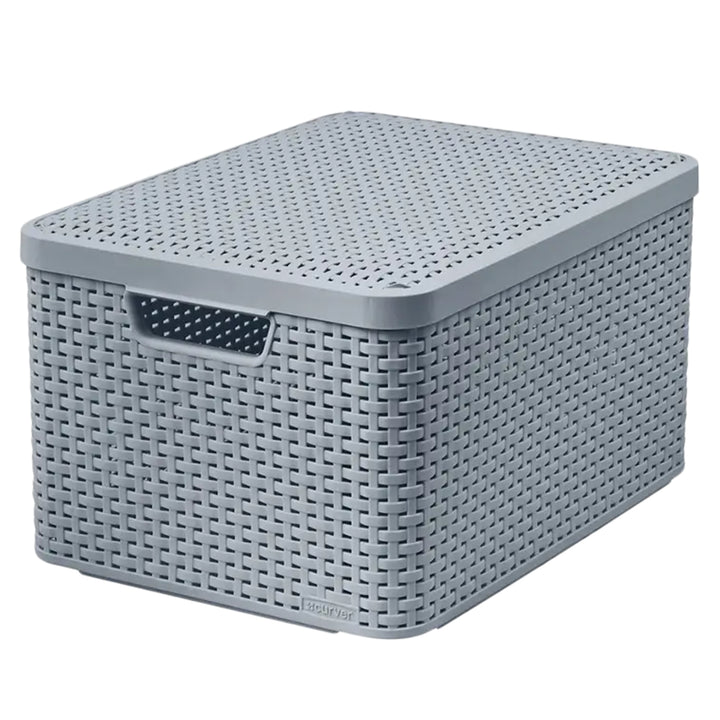Curver kosár fedővel, többcélú, 30 literes, világosszürke, Style L