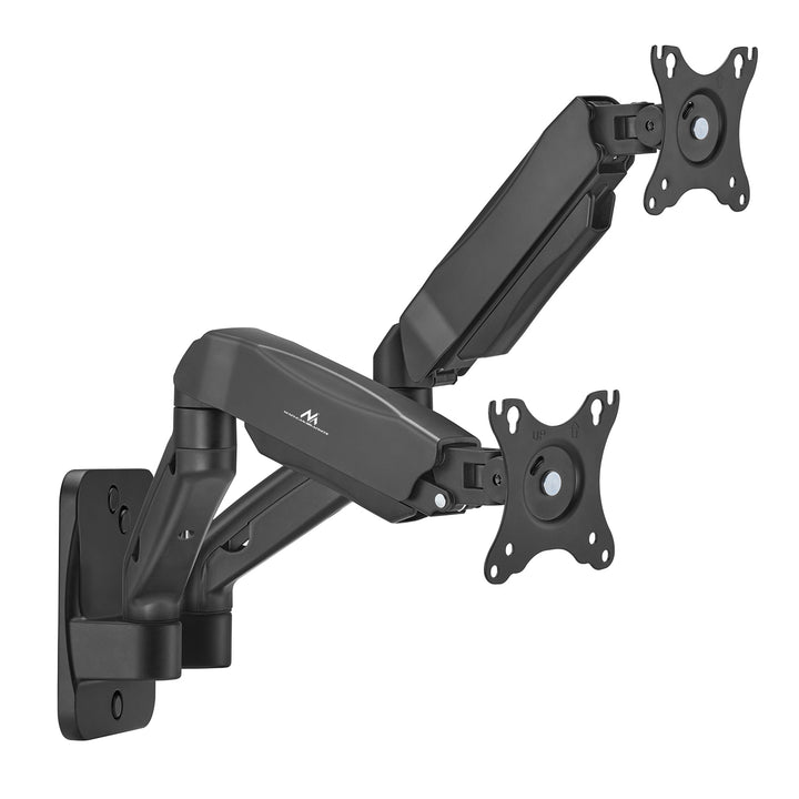 Fali tartó két Maclean monitorhoz, 17-32'', max. 9 kg, mechanikus rugó, MC-988